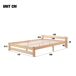 Cama de matrimonio de madera maciza Cama de matrimonio de madera maciza Natural