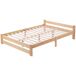 Cama de matrimonio de madera maciza Cama de matrimonio de madera maciza Natural