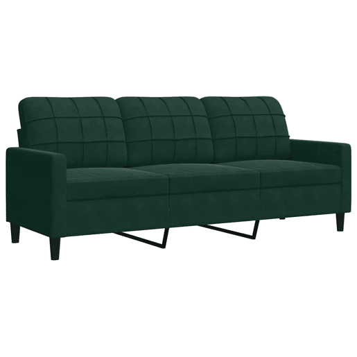 vidaXL 2 pcs conjunto sofás com almofadões e rolos veludo verde-escuro vidaXL 2 pcs conjunto sofás com almofadões e rolos veludo verde-escuro
