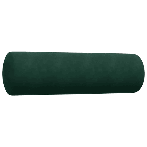vidaXL 2 pcs conjunto sofás com almofadões e rolos veludo verde-escuro vidaXL 2 pcs conjunto sofás com almofadões e rolos veludo verde-escuro