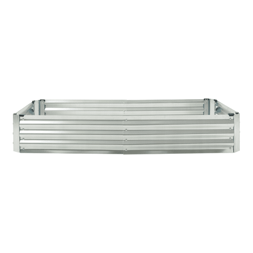 Canteiro de jardim elevado Balsorano com estufa 186x96x98 cm - Branco en.casa