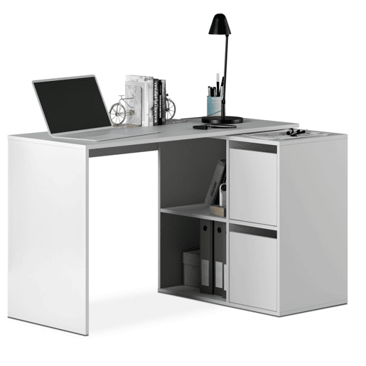 Secretária multiposições Spacio Artik White (Branco mate) 120 x 74 x 77 cm