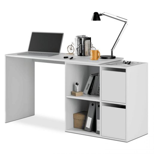 Secretária multiposições Spacio Artik White (Branco mate) 120 x 74 x 77 cm