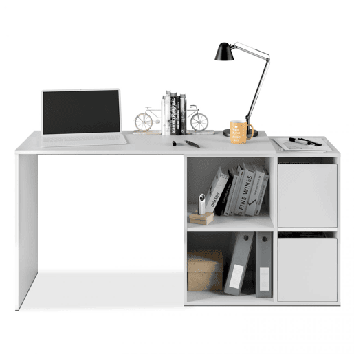 Secretária multiposições Spacio Artik White (Branco mate) 120 x 74 x 77 cm