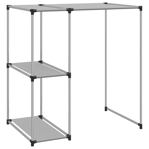 vidaXL Estante de arrumação p máquina de lavar roupa ferro cinza vidaXL Estante de arrumação p máquina de lavar roupa ferro cinza