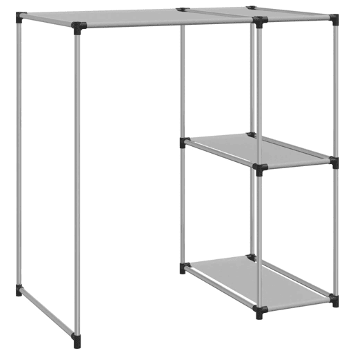 vidaXL Estante de arrumação p máquina de lavar roupa ferro cinza vidaXL Estante de arrumação p máquina de lavar roupa ferro cinza