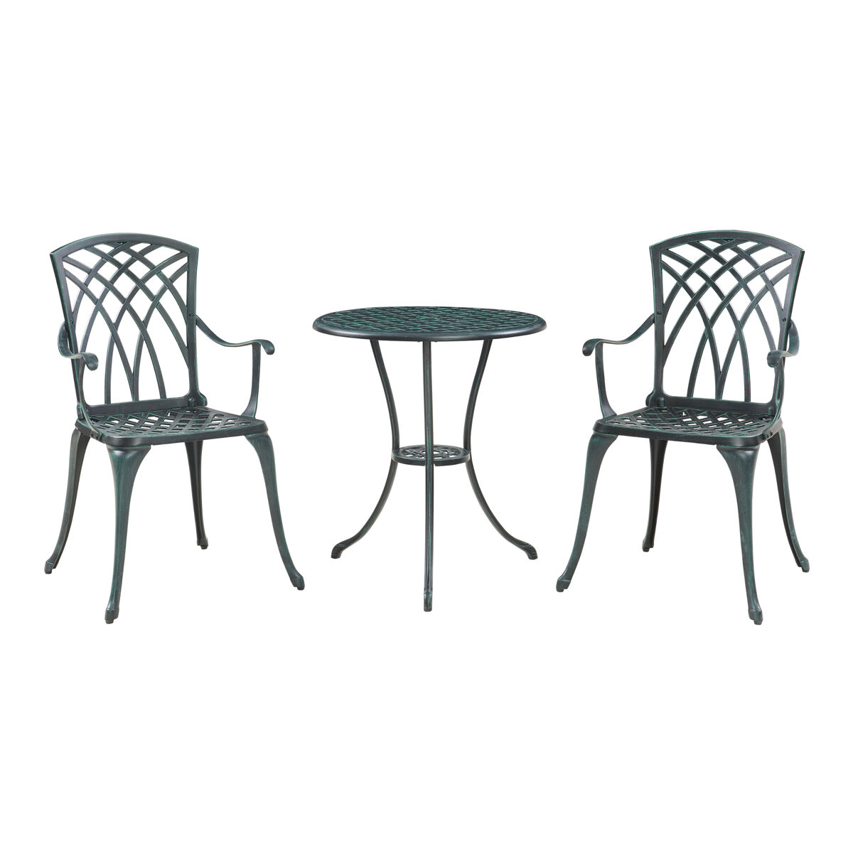 Set bistró de 3 piezas Vena aluminio fundido [casa.pro]