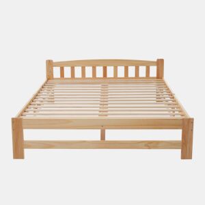 Cama de casal de madera de pino 140x200cm,natural