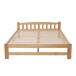 Cama de matrimonio de madera de pino Cama de matrimonio de madera de pino Natural