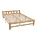 Cama de matrimonio de madera de pino Cama de matrimonio de madera de pino Natural