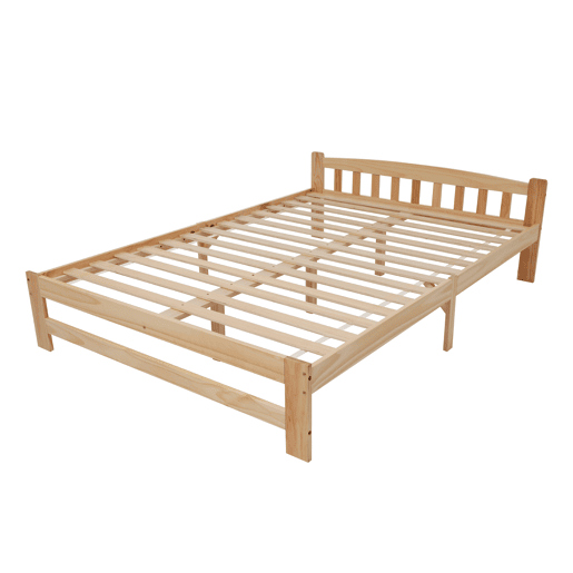 Cama de casal de madera de pino 140x200cm,natural