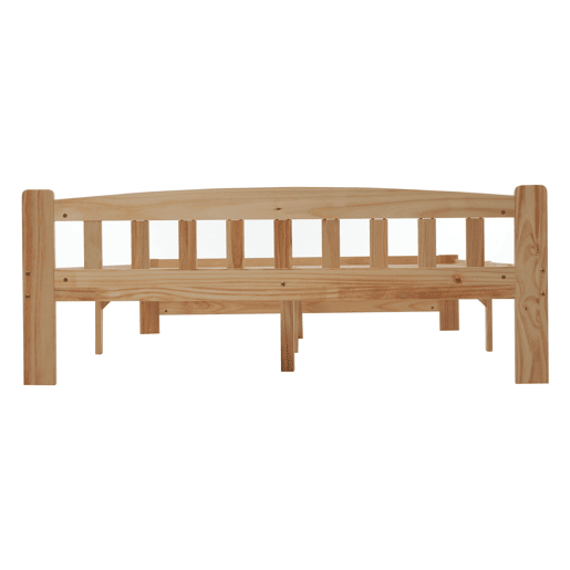 Cama de casal de madera de pino 140x200cm,natural
