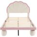 Cama infantil de terciopelo 99x210 Cama infantil de terciopelo 99x210 Rosa