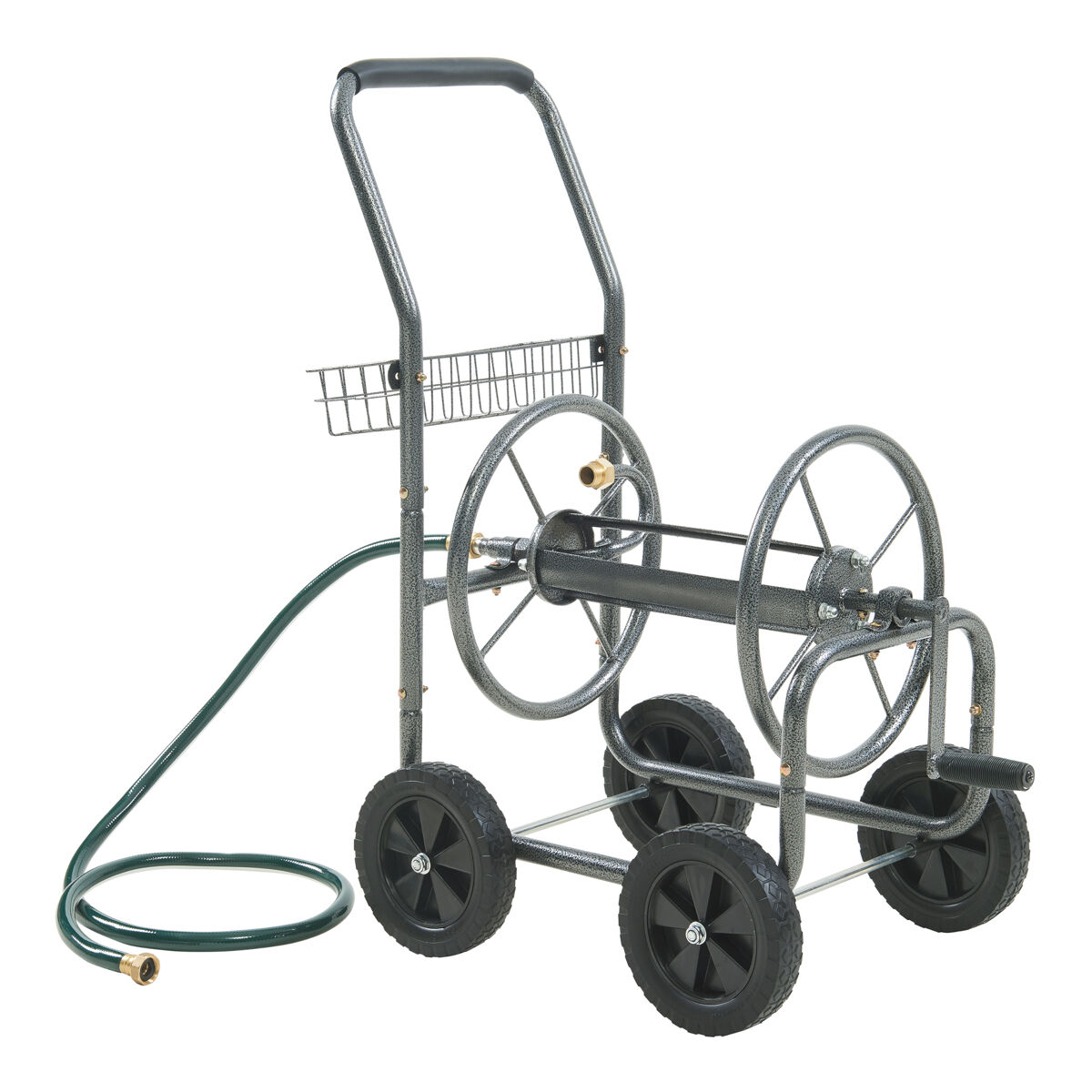 Carro portamangueras gelibolu 3/4" máx. 65 m 84x48x93 cm - gris [pro.tec]