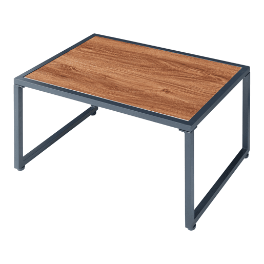 Conjunto de mobiliário de jardim Karg mesa + sofá Cinzento escuro  Rotim casa.pro