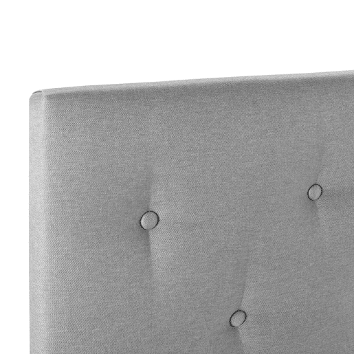 Cabeceira estofada Turin 150x60 cm Cinza