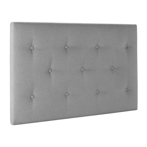 Cabeceira estofada Turin 90x60 cm Cinza