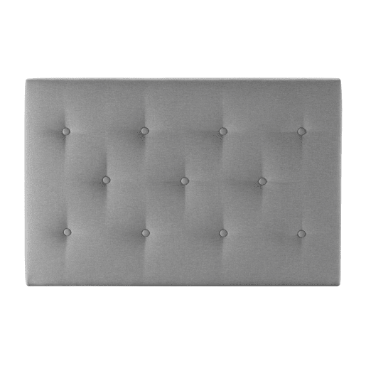 Cabeceira estofada Turin 90x60 cm Cinza