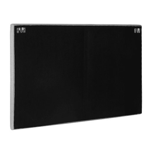 Cabeceira estofada Turin 90x60 cm Cinza