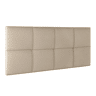Cabeceira estofada Sicilia 140x60 cm Bege