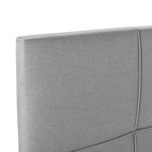 Cabeceira estofada Sicilia 150x60 cm Cinza