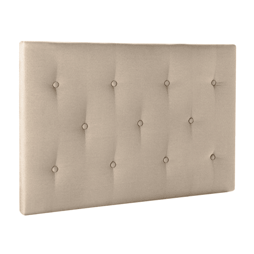 Cabeceira estofada Turin 90x60 cm Bege