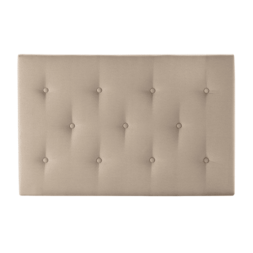 Cabeceira estofada Turin 90x60 cm Bege