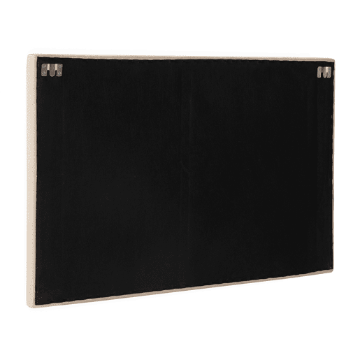 Cabeceira estofada Turin 90x60 cm Bege