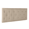 Cabeceira estofada Turin 140x60 cm Bege