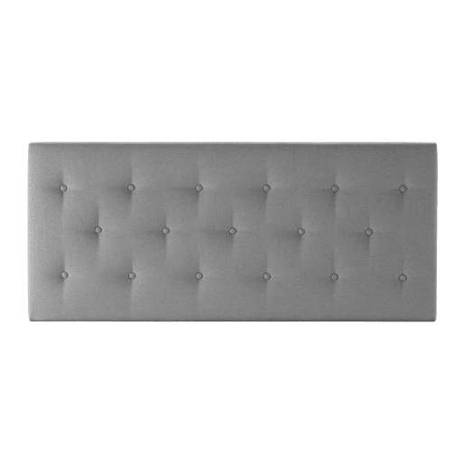 Cabeceira estofada Turin 160x60 cm Cinza