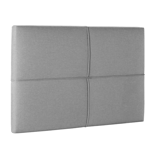 Cabeceira estofada Sicilia 90x60 cm Cinza