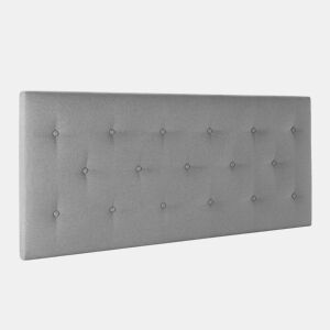 Cabeceira estofada Turin 140x60 cm Cinza