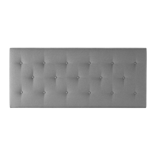 Cabeceira estofada Turin 140x60 cm Cinza