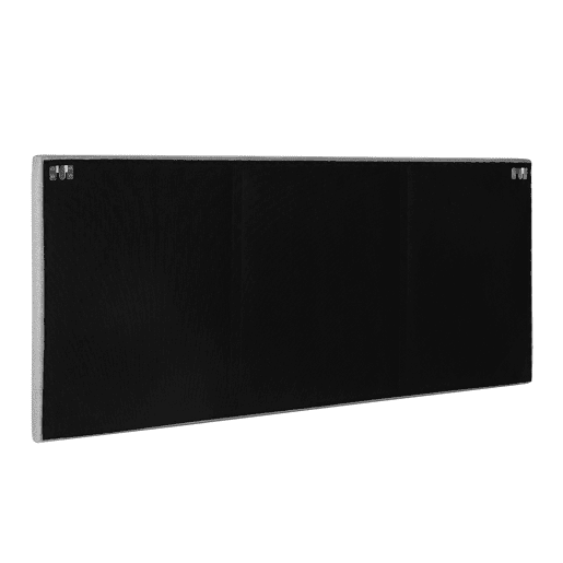 Cabeceira estofada Turin 140x60 cm Cinza