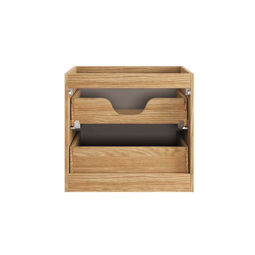Conjunto móvel lavatório duplo 120 cm e coluna Mallory Bege e madeira
