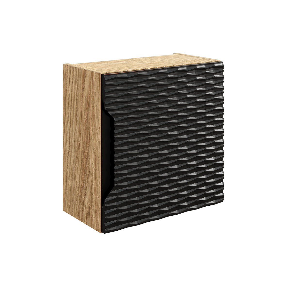 Armario de pared 1 puerta Elora 35 Negro