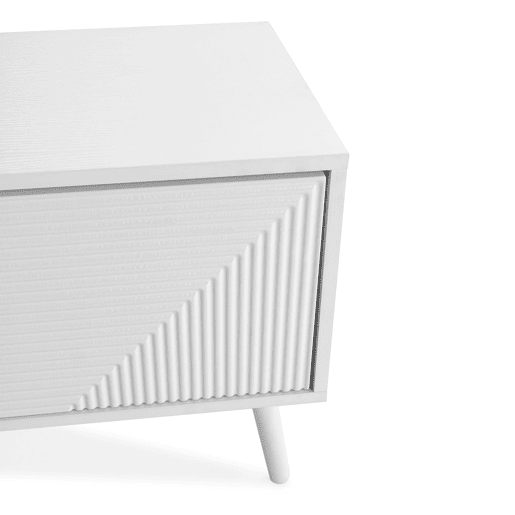 Móvel Tv Telmo 3 portas cor Branco 130 cm