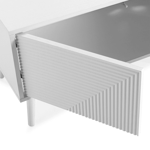 Móvel Tv Telmo 4 portas cor Branco 160 cm