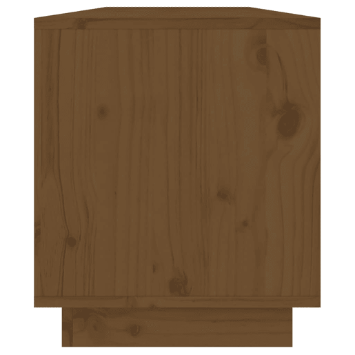 Móvel de TV - Modulo de TV - Armário de TV 110,5x34x40 cm madeira de pinho maciça castanho mel