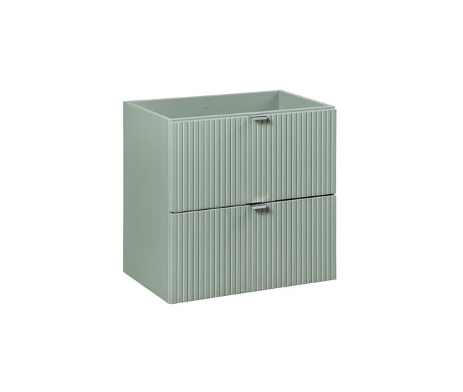 Mueble bajo lavabo 60cm 2 cajones jade verde