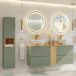 Mueble bajo lavabo 2 cajones Jade Mueble bajo lavabo 2 cajones Jade Verde