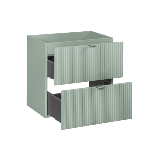 Móvel lavatório 60cm 2 gavetas Verde Jade