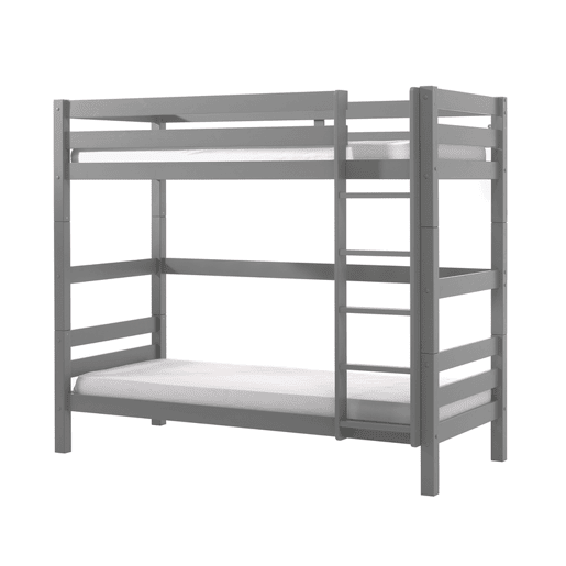 Beliche 90x200 Altura 180 cm Mola de caixa incluída Vipack Pino Cinzento