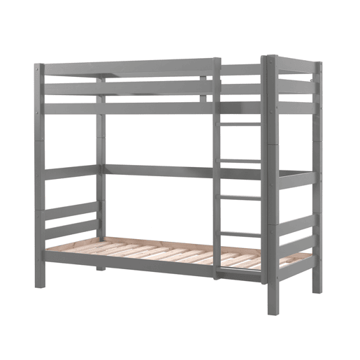 Beliche 90x200 Altura 180 cm Mola de caixa incluída Vipack Pino Cinzento