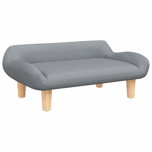 Sofá infantil - Sofá para crianças 70x40x24 cm tecido cinzento-claro