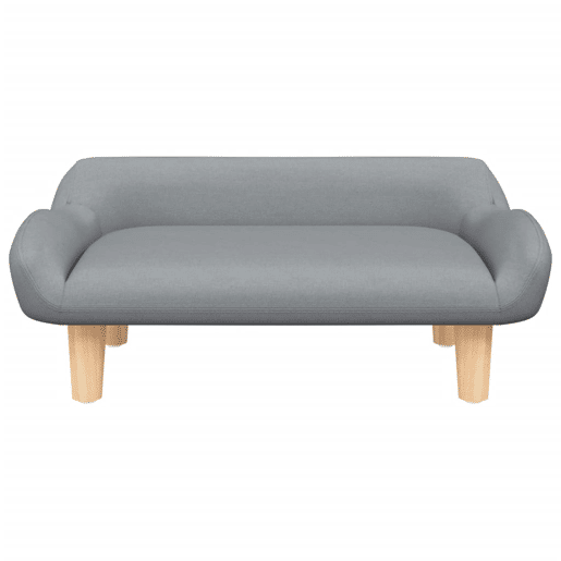Sofá infantil - Sofá para crianças 70x40x24 cm tecido cinzento-claro