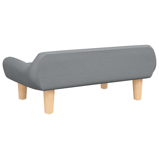 Sofá infantil - Sofá para crianças 70x40x24 cm tecido cinzento-claro