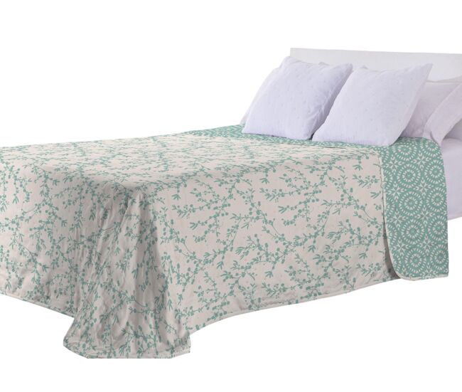 Colcha bouti reversible doble cara gia cama 150cm donegal collections