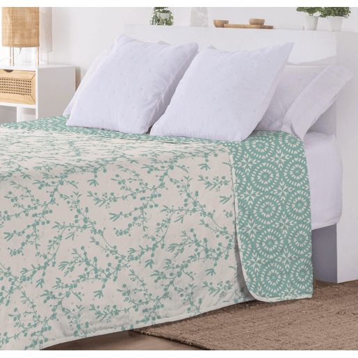 Edredão Bouti Reversível Dupla Face Gia Cama 150cm Donegal Collections