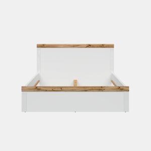 Cama 160x200 Hella Branco e Madeira